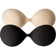 thumbnail image 1 of Sujetador adhesivo Push Up sin tirantes Sujetador invisible para mujeres y adolescentes 2 pares, 1 of 4