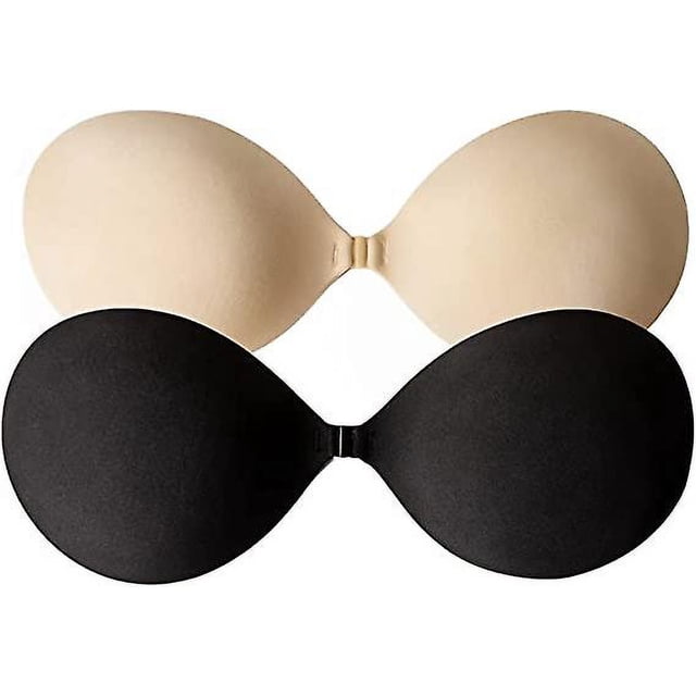 Sujetador adhesivo Push Up sin tirantes Sujetador invisible para mujeres y adolescentes 2 pares
