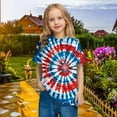thumbnail image 4 of zbxnLI Boys Tie-Dye Shirts Short Sleeve Crew Neck Graphic T-Shirts Trendy Causal Summer Tees Size 3-14 Years, 4 of 7
