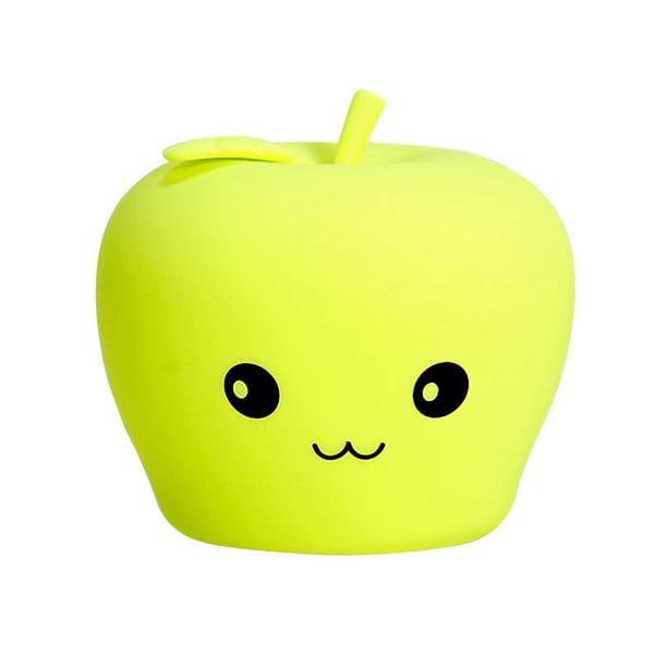 Lámpara De Noche Apple, Protección Ocular, Lámpara De Noche Para Niños, Lámpara De Silicona En Forma De Manzana, Juguete, Luz Nocturna Para Dormir Para Bebés, Batería Integrada De 1000Mah Monstrate HA021546-00