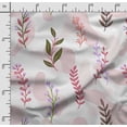 thumbnail image 2 of Soimoi Leaves Print,Cotton Poplin, Sewing Fabric Sold by The Yard 42 Inch Wide,Sewing Craft Quilting/Quilt Making Fabric, Light Pink, 2 of 5
