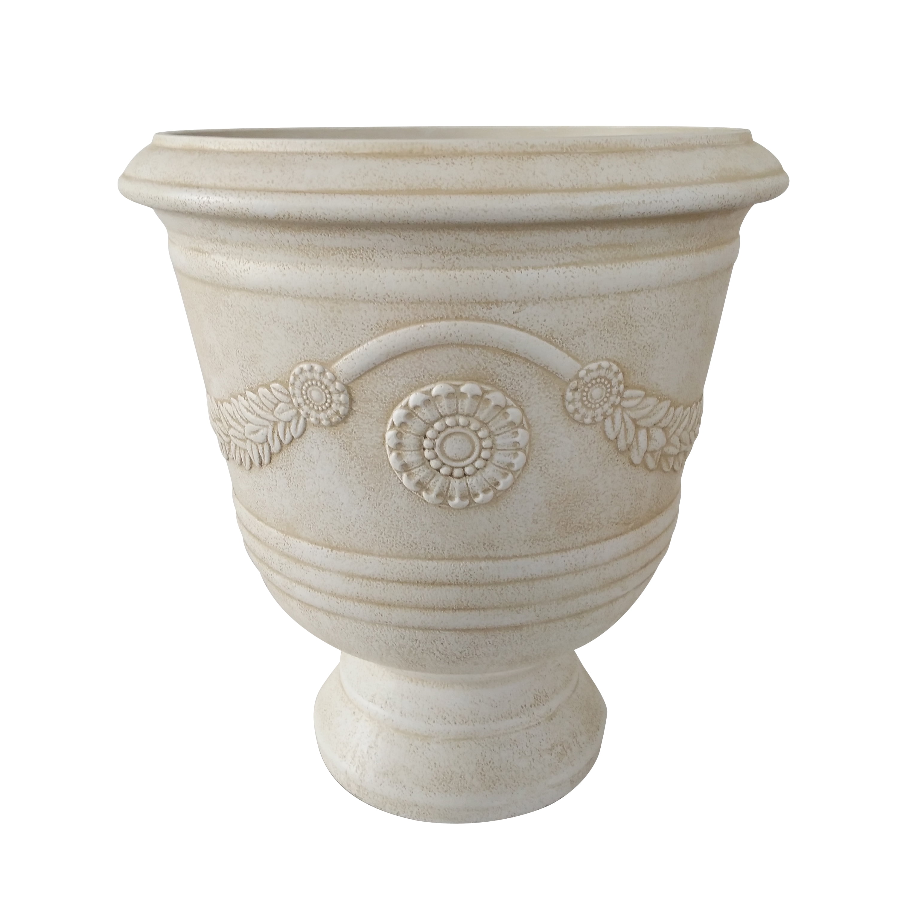 Better Homes and Gardens Greythorne 17 in. Outdoor Urn Planter Set of 2 by ATT SOUTHERN INC