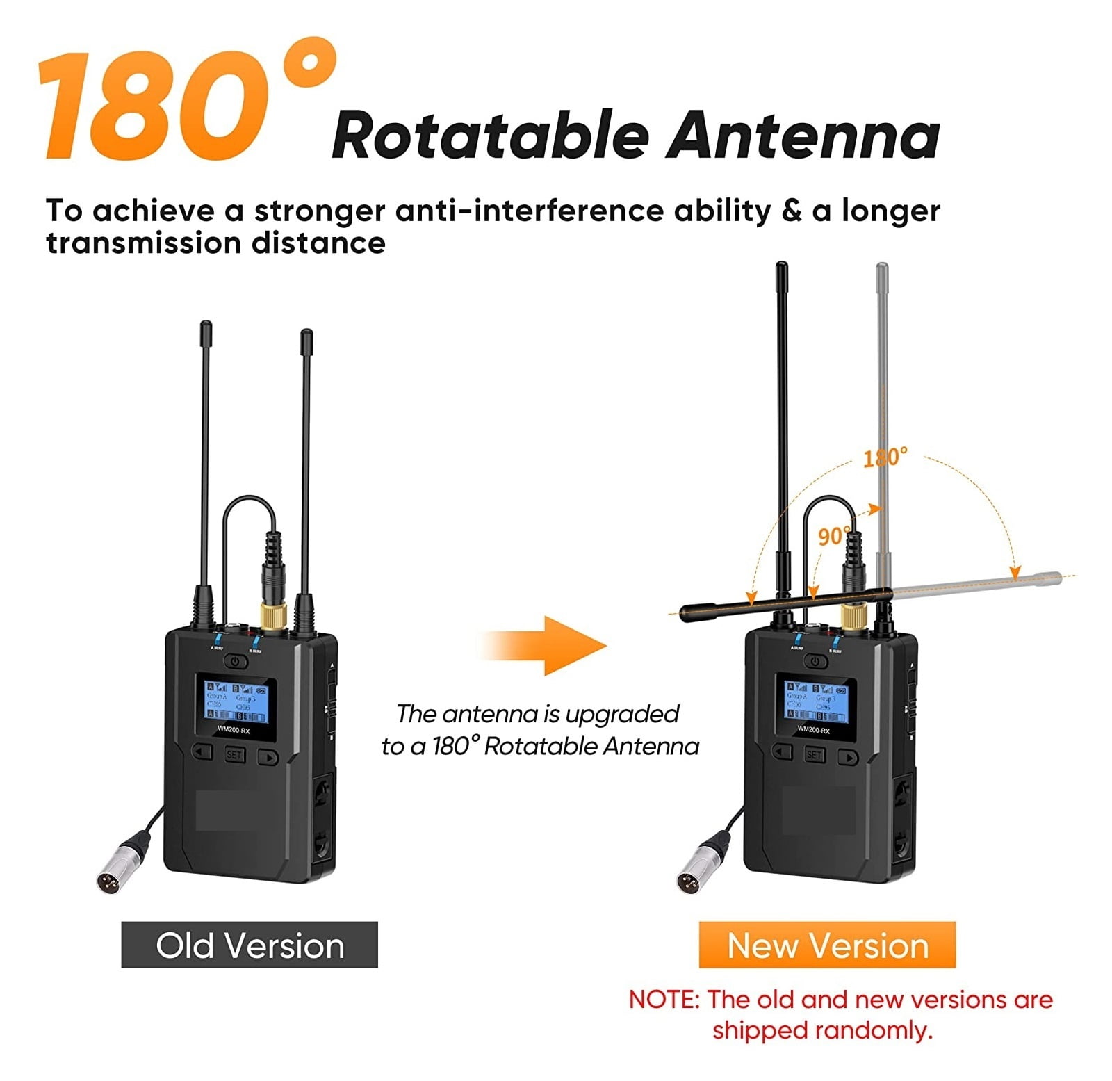 Wireless Lavalier Microphone CVM-WM200A 96-Channel Professional UHF Dual Wireless Lapel Microphone