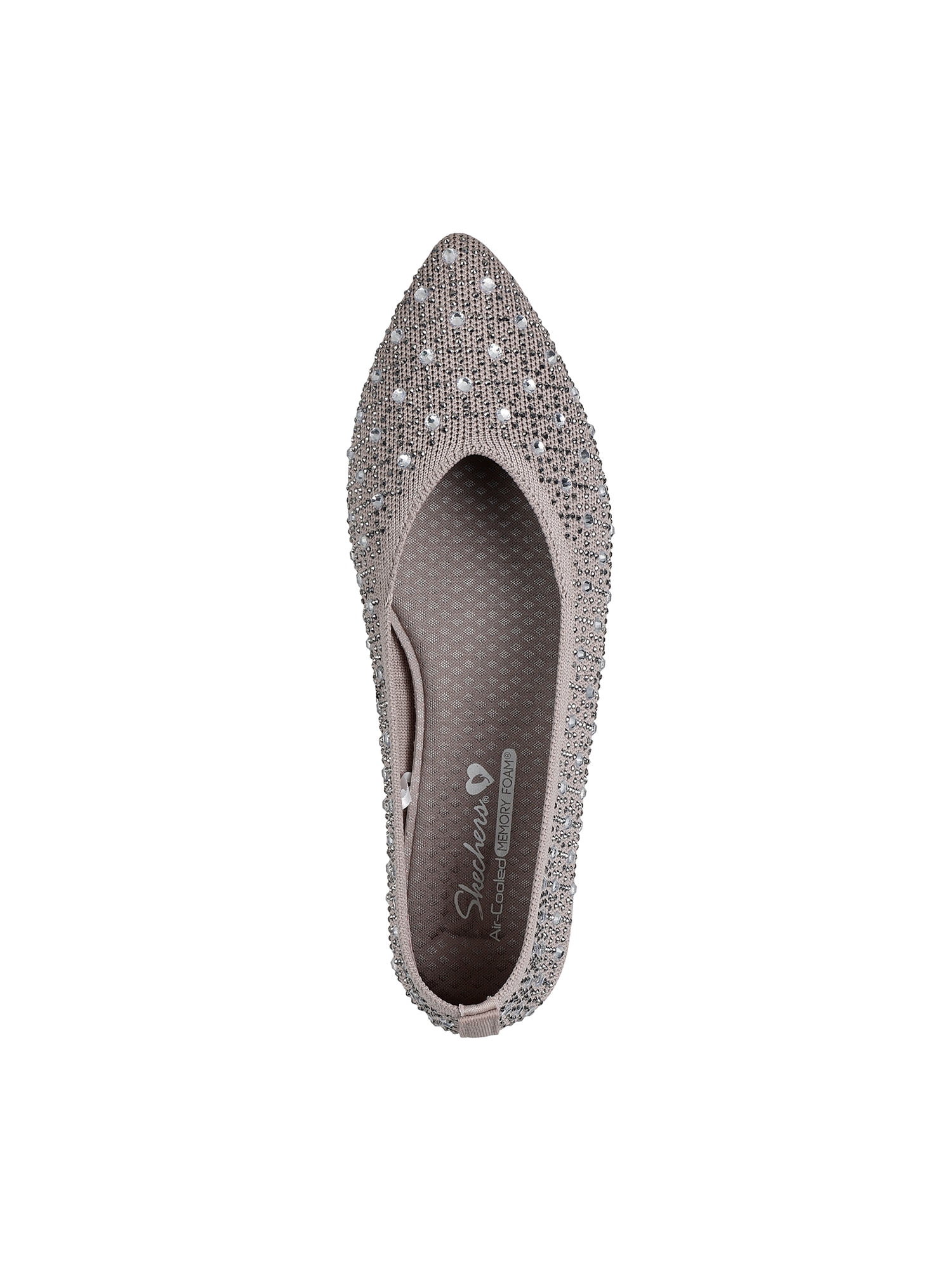 Skechers Women's Cleo Point - Gleam N' Glow Knit Ballet Flat