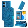thumbnail image 3 of Funda tipo cartera GANGXUN para Honor X7 , diseño girasol, cuero PU, soporte, cierre magnético, tarjetero, 3 of 5