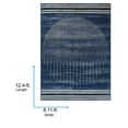thumbnail image 4 of Livabliss Area Rugs for Living Room, 9x12 Floransa Modern Dark Blue Rug, Bedroom Dining Room Home Decor Stain Resistant Carpet (8'11" x 12'4"), 4 of 7