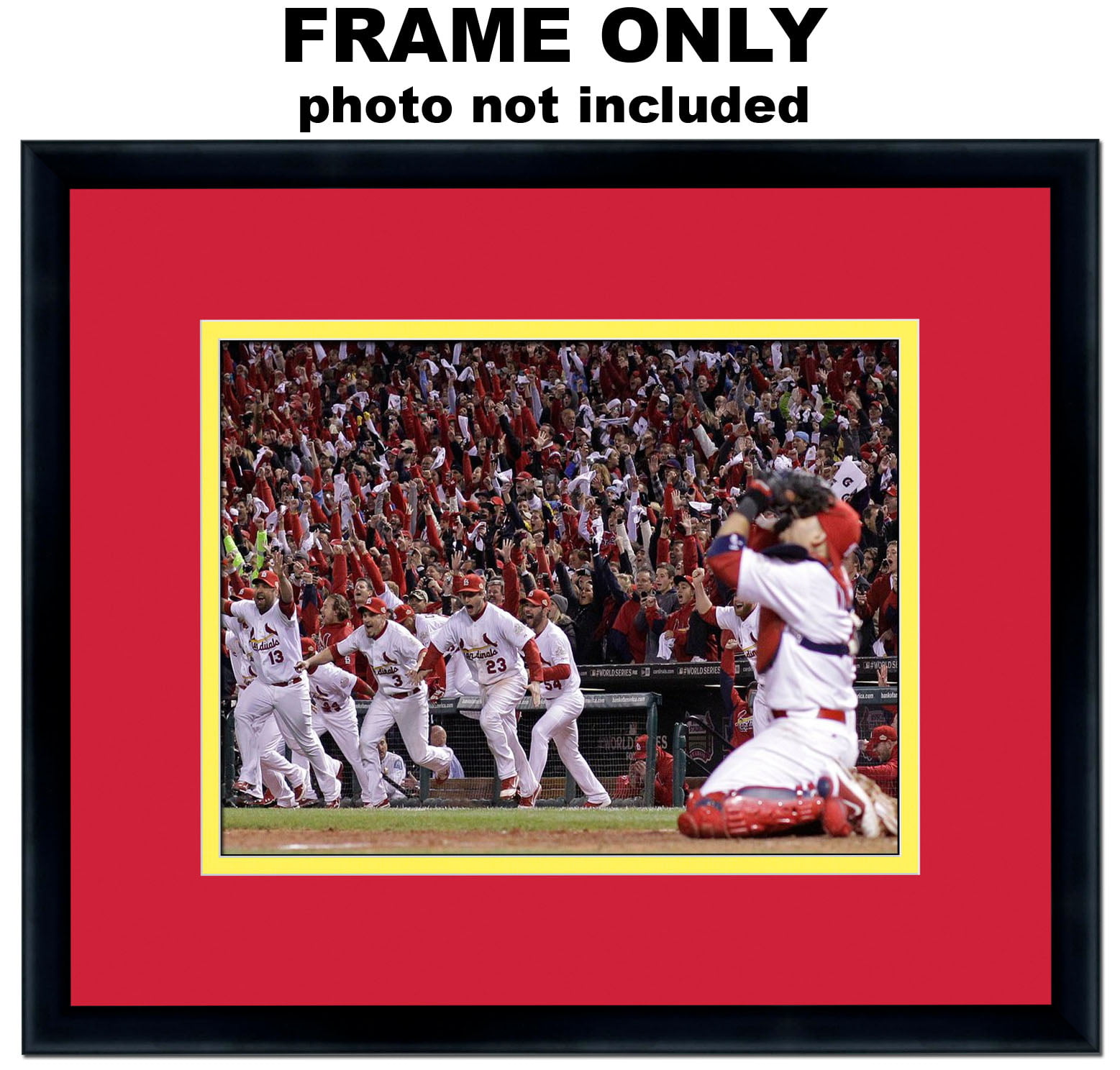 5x7 Photo Frame - with St Louis Cardinals Colors Double Mat - 0 - 0