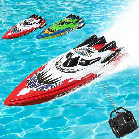 Red / Green RC Racing Boat Toy Ship Radio Remote Control ...