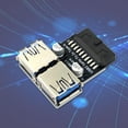 thumbnail image 4 of USB 3.0 Adapter C Type PH22T for Motherboard 19/20PIN to Double USB3.0A Female Port Expansion Adapter, 4 of 11