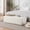 Beige, variant on Hobooment 51'' Teddy Tufted Upholstered Bench Plush Sofa Bench for Bedroom & Living Room No Assembly Required Comfortable Footrest or Entryway Seating