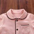 thumbnail image 3 of Baby Girl Cotton Pajamas for Babies - Soft Long Sleeve, Snap Button Closure in Pink, 3 of 10