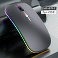 thumbnail image 5 of Bluetooth Mouse Usb C Mouse Wireless Rechargeale Computer Mouse Led Two Modes Silent Slim Laptop Mouse 2.4Ghz Bt5.2 Computer Mice for Laptop Desktop Computer Tablet Phone, 5 of 9