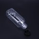 thumbnail image 3 of Juego De 8 Botellas De Plástico Transparentes Con Tapas Negras Atornilladas Contenedores Para Almacenamiento De Bebidas Y Jugos Para Uso En Cocina Y Hogar, 3 of 4