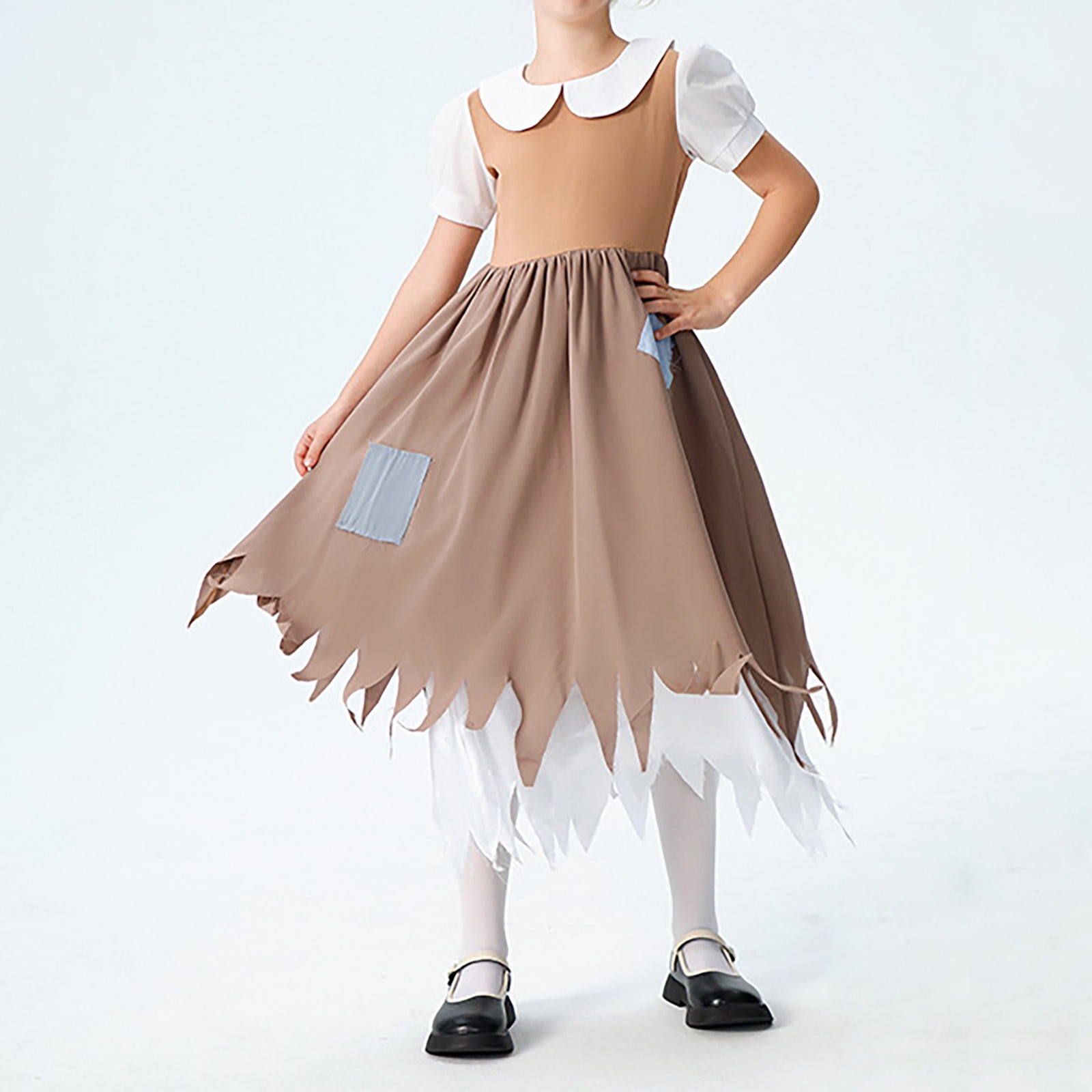 RIJOPUTY Halloween Outfits for Baby Girls Halloween Onesie Baby Kids Outfits Girl Clothes 2t Boys 12-18 Month Clothes Baby Clothes for Girls 6-9, Khaki 4-5 Years