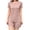Pink, variant on FAIWAD Pajama Sets for Women 2 Piece Short Sleeve Tops and Elastic Shorts Soft Lounge Home Wear