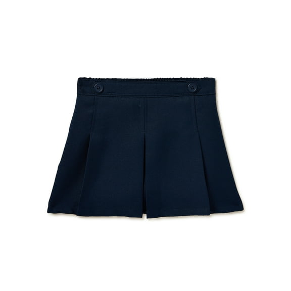 Wonder Nation Toddler Girls’ School Uniform Twill Scooter Skirt, Sizes 2T-5T