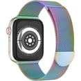 thumbnail image 4 of YuiYuKa Compatible With Apple Watch Bands 38mm 42mm 40mm 44mm 41mm 45mm Ultra 49mm，Adjustable Strap Magnetic Wristbands Milanese Loop Mesh Apple Wristwatches Bands for iwatch series 8 7 6 Se 5 4 3 2 1, 4 of 9
