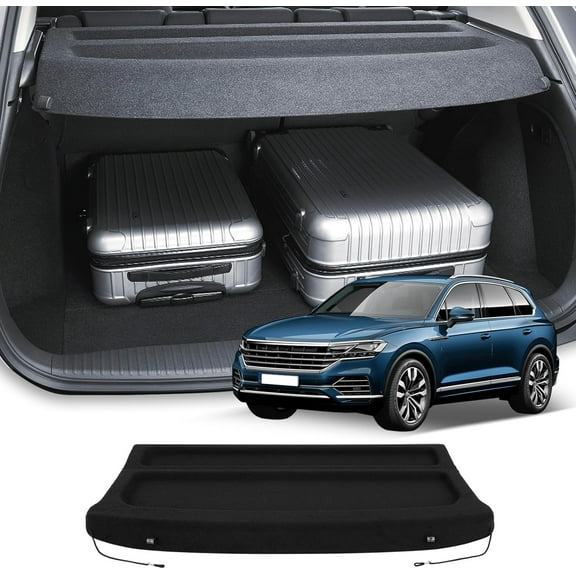 Retractable Rear Cargo Cover Shade for for Volkswagen Taos Trunk Cargo Cover Easy to install
