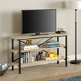 thumbnail image 4 of Evelyn&Zoe Holloway Rectangular TV Stand for TV's up to 65" in White Oak, 4 of 11