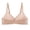 Khaki KHXL, variant on YLOMAY Women's Bras Womens Underwear Back Snaps No Underwire Bras Solid Color Stylish Brassiere Loose Casual Wear Beige L