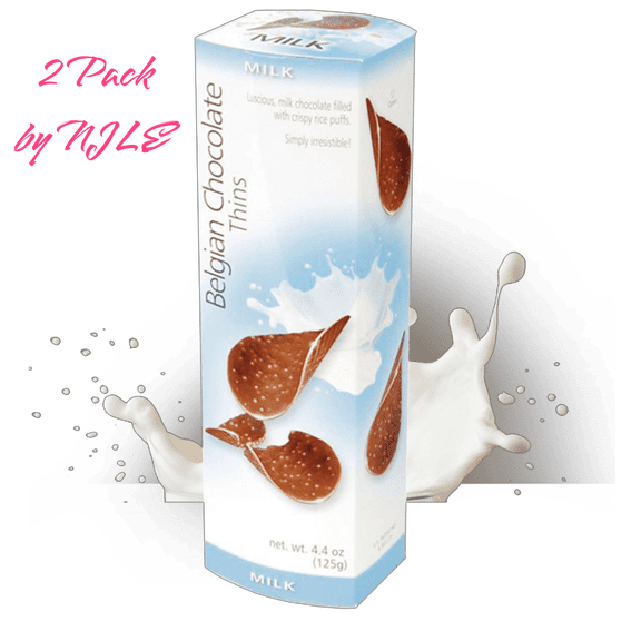 Royal Belgian Chocolate Thins Milk 4.4oz NEW -2 Pack