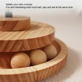 thumbnail image 3 of Cat Leaking Ball Toy Multipurpose Pet Feeder Toy Double Layer Round Steel Spring Interactive Cat Food Toys For Indoor Yard Garden, 3 of 8