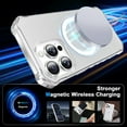 thumbnail image 2 of Allytechgroup Compatible with iPhone 13 Pro Max Case for Women Girls, Compatible with Magsafe Slim Phone Case Shockproof Magnetic Back Cover for iPhone 13 Pro Max, Clear, 2 of 6