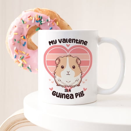 Vaine's Day Guinea Pig Coffee Mug, Guinea Pig Lover Gift, vy Cup, vies, Cute Pet Animal, ket Pet Mom, Girriend Wife Friend.