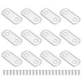 thumbnail image 1 of Uxcell 0/0 Flush Canvas Clips, 12 Pcs Metal Picture Framing Mirror Clips Z Shape Mounting Tools with Mounting 2 Holes for Photo Painting, Include 24 Screws, Silver Tone, 1 of 6