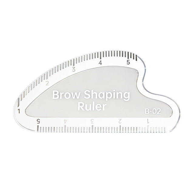 MERIGLARE Eyebrow Shaping Ruler Portable Beginners Positioning Arch Brow Mapping Ruler 6cmx3cm