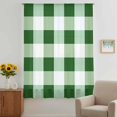 thumbnail image 3 of Green Plaid Sheer Curtains 63 Inches Long, Spring Summer Farmhouse Buffalo Checkered Light Filering Curtains, Breathable Simi Curtain Privacy Drapes for Living Room Bedroom Window Treatment, 3 of 9