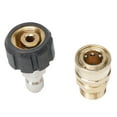 thumbnail image 2 of Bgsha High Pressure Washer Adapter Set 5000PSI M22 14mm Swivel Quick Connect Kit, 2 of 9