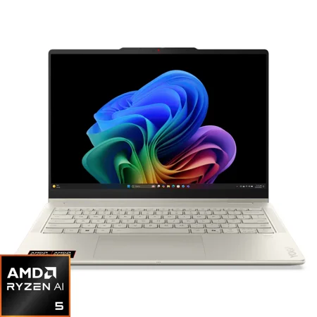 Lenovo - Yoga 7a 2-in-1 14" 2K OLED Touchscreen Laptop - AMD Ryzen AI 5 430 2026- 16GB Memory - 512GB SSD - Copilot+ PC - Seashell