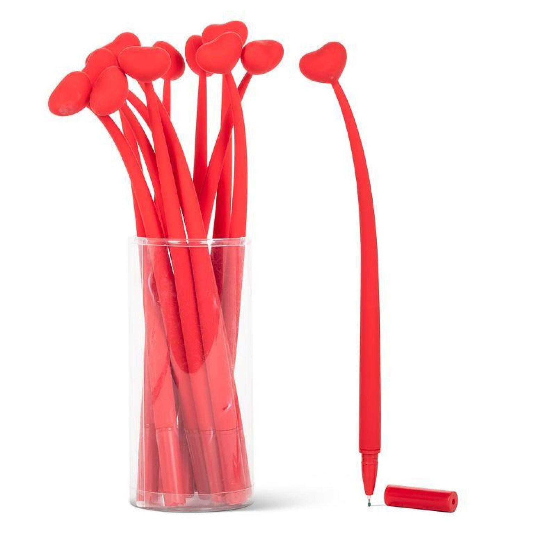 MDR Trading AB-27-SCRIBBLE-171-Q01 9 in. Wobbly Chunky Heart Pen - Red