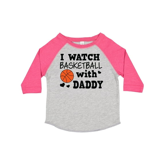 Inktastic I Watch Basketball with Daddy Boys Toddler T-Shirt