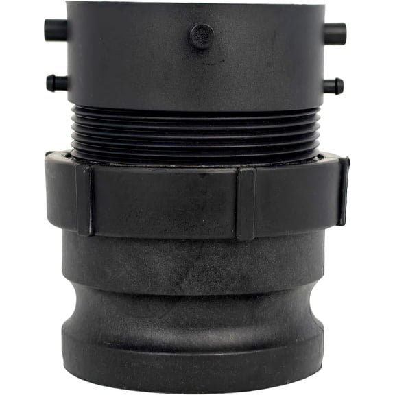 360785 Waste Master RV Sewer Hose Male Bayonet Fitting Converter for Recreational Vehicle Travel Trailer Camper NPT Conversion Black