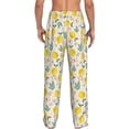thumbnail image 3 of Uemuo Flowers and Butterflies Pattern Men's Wide Leg Palazzo Lounge Pants with Pockets Light Weight Loose Comfy Casual Pajama Pants-Large, 3 of 9