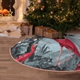 thumbnail image 5 of Lukts Flamingo On The Jungle Print Color Life Christmas Tree Skirt, Winter Holiday Tree Mat Decoration ,Can be Used as A Shawl-36", 5 of 6