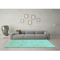 thumbnail image 3 of Ahgly Company Indoor Rectangle Oriental Light Blue Traditional Area Rugs, 7' x 9', 3 of 4