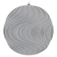 thumbnail image 1 of Vickerman MT196107D Ornement Flocked Wave Argent 6 Po. - 2 par Sac, 1 of 3