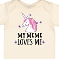 thumbnail image 4 of Inktastic My Meme Loves Me Girl Unicorn Girls Baby Bodysuit, 4 of 5