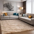 thumbnail image 3 of TWINNIS 4'x6'Area Rug Soft Fluffy Area Rugs for Living Room Bedroom Carpet,03-Khaki, 3 of 8