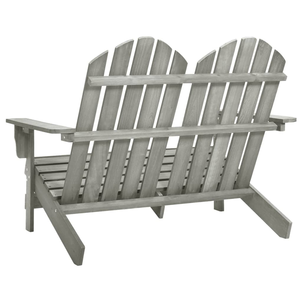 vidaXL 2-Seater Patio Adirondack Chair Solid Wood Fir Blue