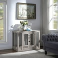 thumbnail image 3 of Unipaws Furniture Style Dog Crate with Tray,Wooden Dog Kennel Mesh Dog House Small Size, 3 of 5