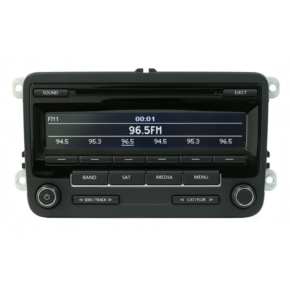 Restored 1 Factory Radio 638-72872-NOA AM FM Radio CD Player Fits 15-17 Jetta Fits select: 2015-2017 VOLKSWAGEN JETTA (Refurbished)