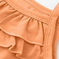 thumbnail image 6 of CAICJ98 Girls Tank Tops Soft Cami Scoop Neck Undershirts for Toddler Baby Girls Solid Sleeveless Tank Tops Orange,9-18 Months, 6 of 7