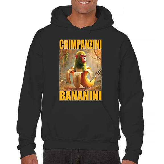 Champanzini Bananini Unisex Hoodie Fun Italian Brainrot Gen Z Alpha Meme