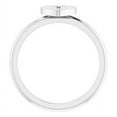 thumbnail image 2 of Auriga Fine Jewelry 925 Sterling Silver Heart with Cross Ring for Women, 2 of 4