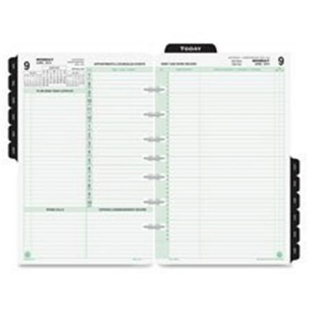Monticello Dated Daily Calendar Refill - Day-Timer Reference Dated Two-Page-Per-Day Organizer Refill, 5-1/2