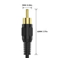 thumbnail image 2 of RCA to Speaker Wire Adapter, 2 Bare Wire Cables to RCA Plug Adapter Repair Cord Compatible with Speaker Amplifier, Audio Video AV Receiver, TV, Subwoofer (2Pack 20AWG 3.3FT), 2 of 5